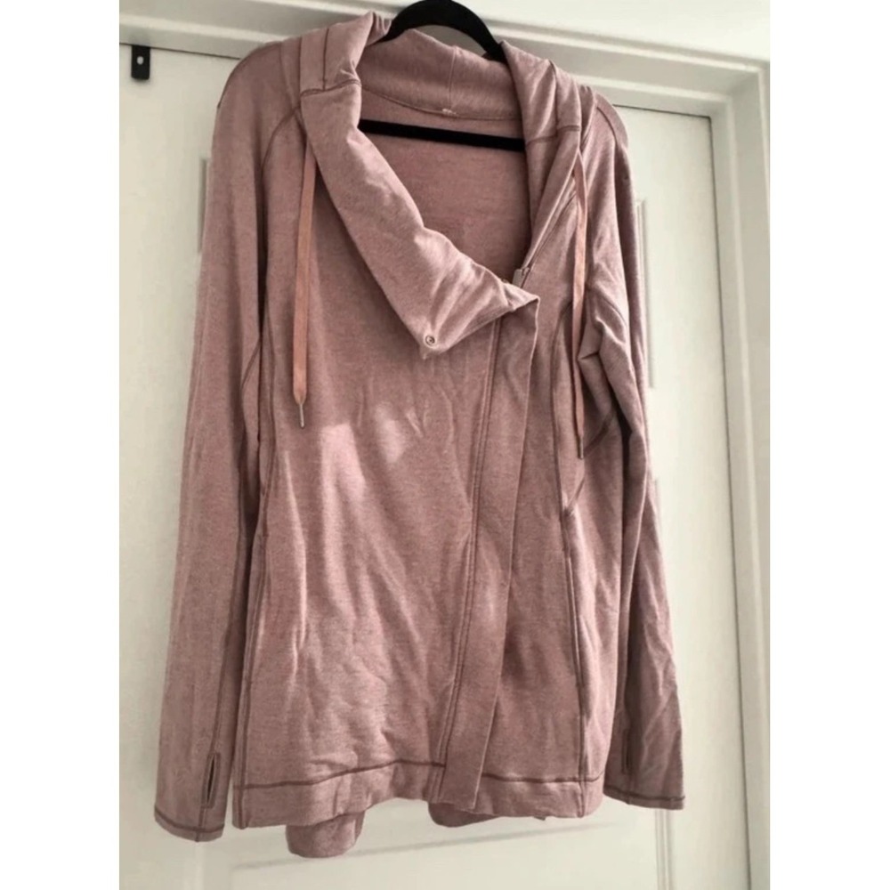 Lululemon Radiant Jacket II Women's Size 10 Heathered Mauve Pink Full Zip... - Picture 5 of 9